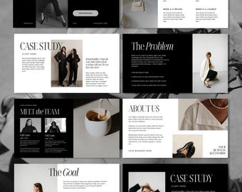 Premium Client Proposal Canva Template | Luxury, Professional, Editorial-Style Fully Customisable, Business, Presentation