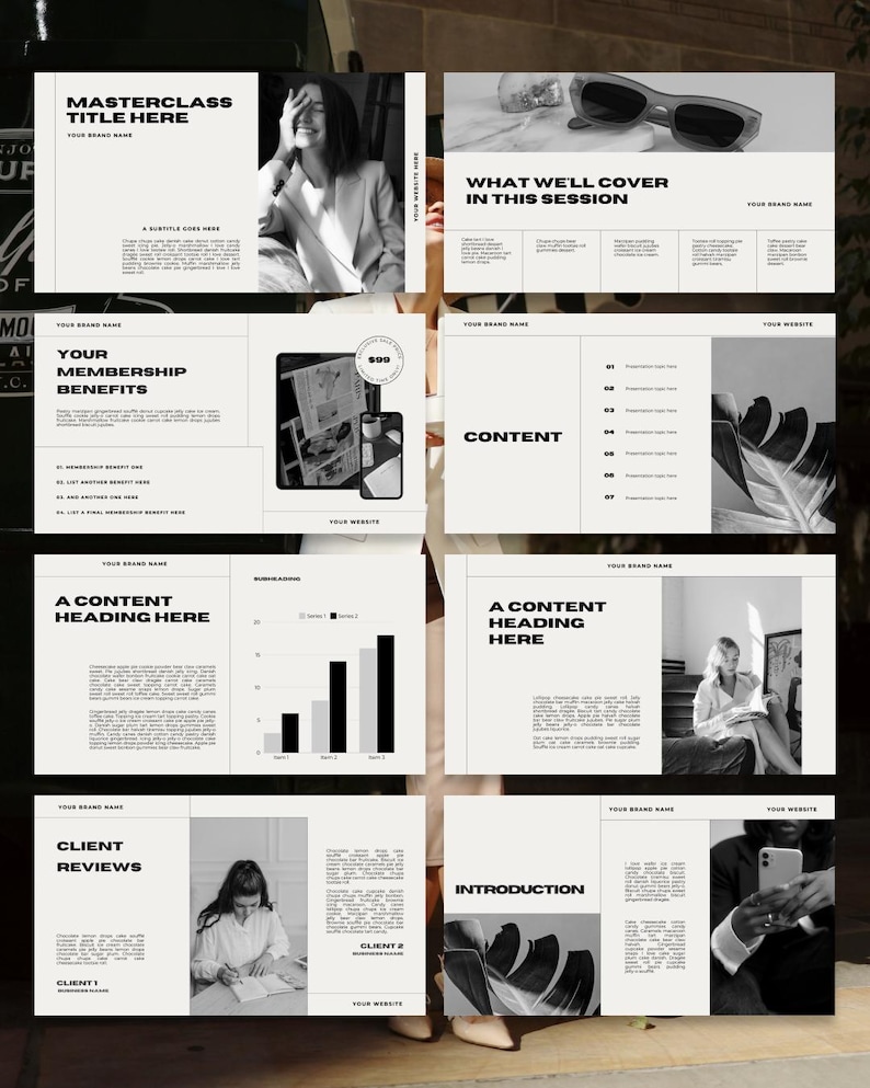 Premium Webinar + Masterclass Canva Presentation Template | Bold ...