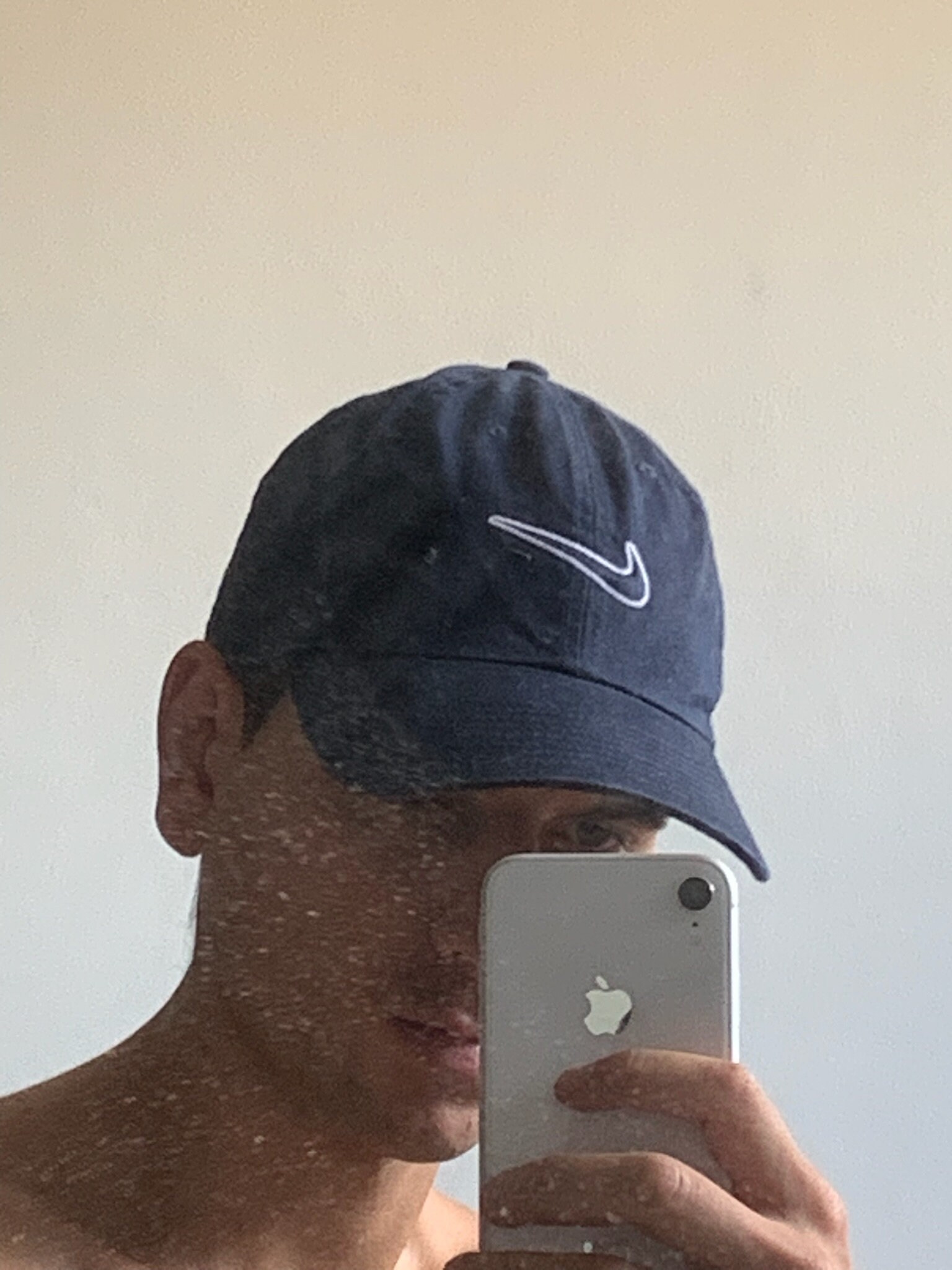 Nike Center Logo Basic Cap Navy Blue One Size Unisex Mens Womens Etsy UK
