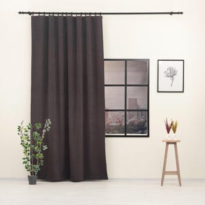 Chenille Blackout Curtain Panel: Thermal Insulated Window Drape