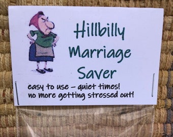 Hillbilly Marriage Saver Gag Gift