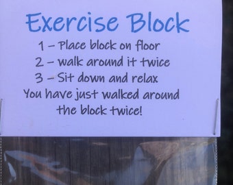 Exercise Block Gag Gift