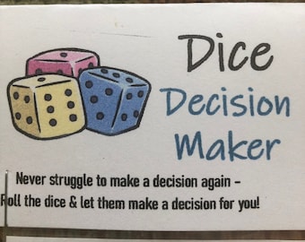 Dice Decision Maker Gag Gift