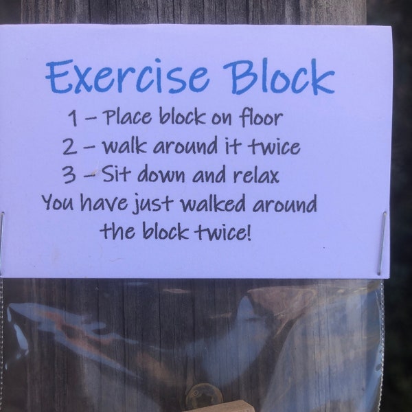 Exercise Block Gag Gift