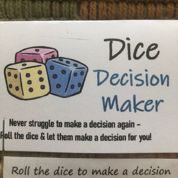 Dice Decision Maker Gag Gift