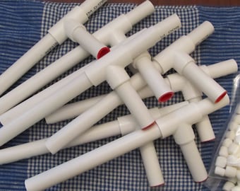 6 marshmallow shooters for birthday party favors, sleepovers, camp, picnics