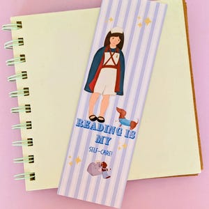 Vintage-Inspired Nurse Bookmark – &quot;Reading is My Self-Care&quot; | Book Lover Gift | Cute Aesthetic Bookmark