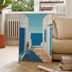Mediterranean Inspired Henri Matisse Print, Henri Matisse Style Fauvism Painting, Modern Exhibition Print, Coastal View, Vibrant Landscape