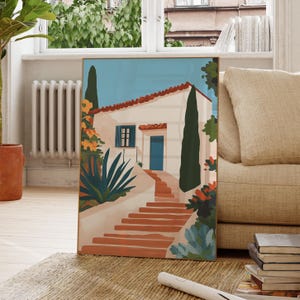 Mediterranean Inspired Henri Matisse Print, Henri Matisse Style Fauvism Painting, Modern Exhibition Print, Coastal View, Vibrant Landscape