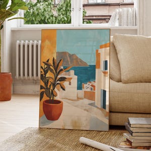 Mediterranean Inspired Henri Matisse Print, Henri Matisse Style Fauvism Painting, Modern Exhibition Print, Coastal View, Vibrant Landscape