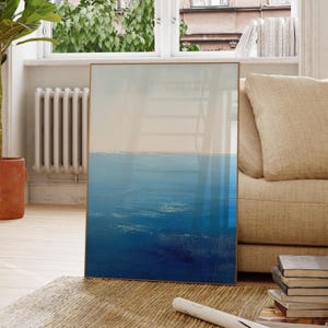 Mediterranean Inspired Print, Matisse Style Fauvism Painting, Modern Exhibition Print, Ocean View, Vibrant Landscape