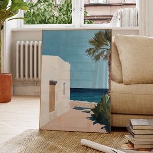 Mediterranean Inspired Henri Matisse Print, Henri Matisse Style Fauvism Painting, Modern Exhibition Print, Coastal View, Vibrant Landscape