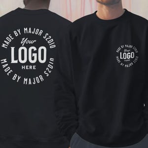 Company Logo Gifts, Custom Logo Sweatshirt, Your Business Logo or Brand Logo, Front Logo Hoodie, Your Design Here, Team Logo Shirt