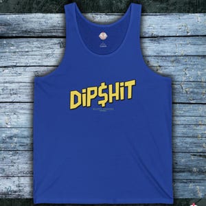 Camiseta sin mangas Dipshit / Camiseta de gimnasio para hombre / Camiseta sin mangas con dibujos animados / Camiseta sin mangas suave / Camiseta sin mangas ligera / Camiseta sin mangas con gráficos únicos y peculiares / 5 colores disponibles