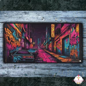 Graffiti Street Art Desk Mat | Large Gaming Mouse Mat | Non-Slip Rubber Backing | Supports Optical & Laser Mice | 2 Sizes Available