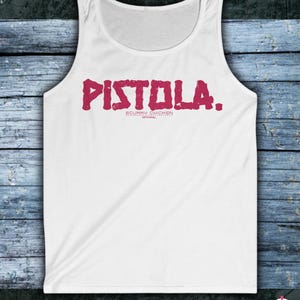 Mens Pistola Tank Top | Casual Gym Vest for Men | 100% Cotton | Soft Summer Sleeveless Shirt | Lightweight Tank Vest | 4 Colours Available