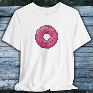 Simpsons Donut Unisex T-Shirt | Graphic T-Shirt | Casual Streetwear | Soft & Comfortable | 100% Cotton Tee | 6 Colors Available | Gift Tee