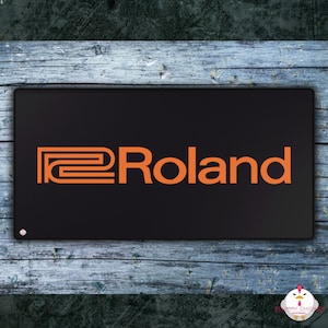 Roland Music Desk Mat | Large Gaming Mouse Mat | Non-Slip Rubber Backing | Supports Optical & Laser Mice | 2 Sizes Available