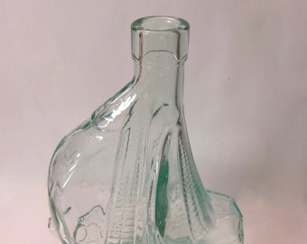 Glass Ship Shaped Bottle Santa Maria Vintage Light  Good Condition  No Top