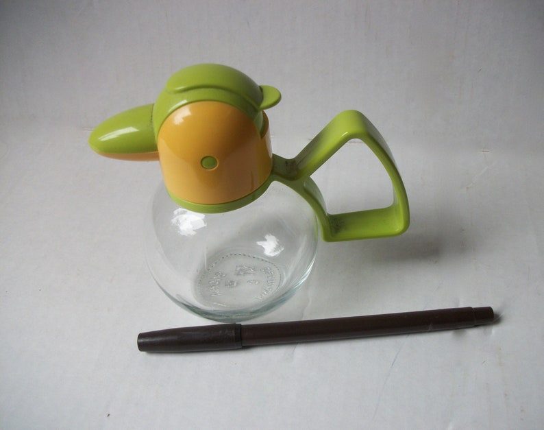 Vintage Stoha Bird Creamer Or Syrup Pitcher Yellow Green Good Condition Made In Germany