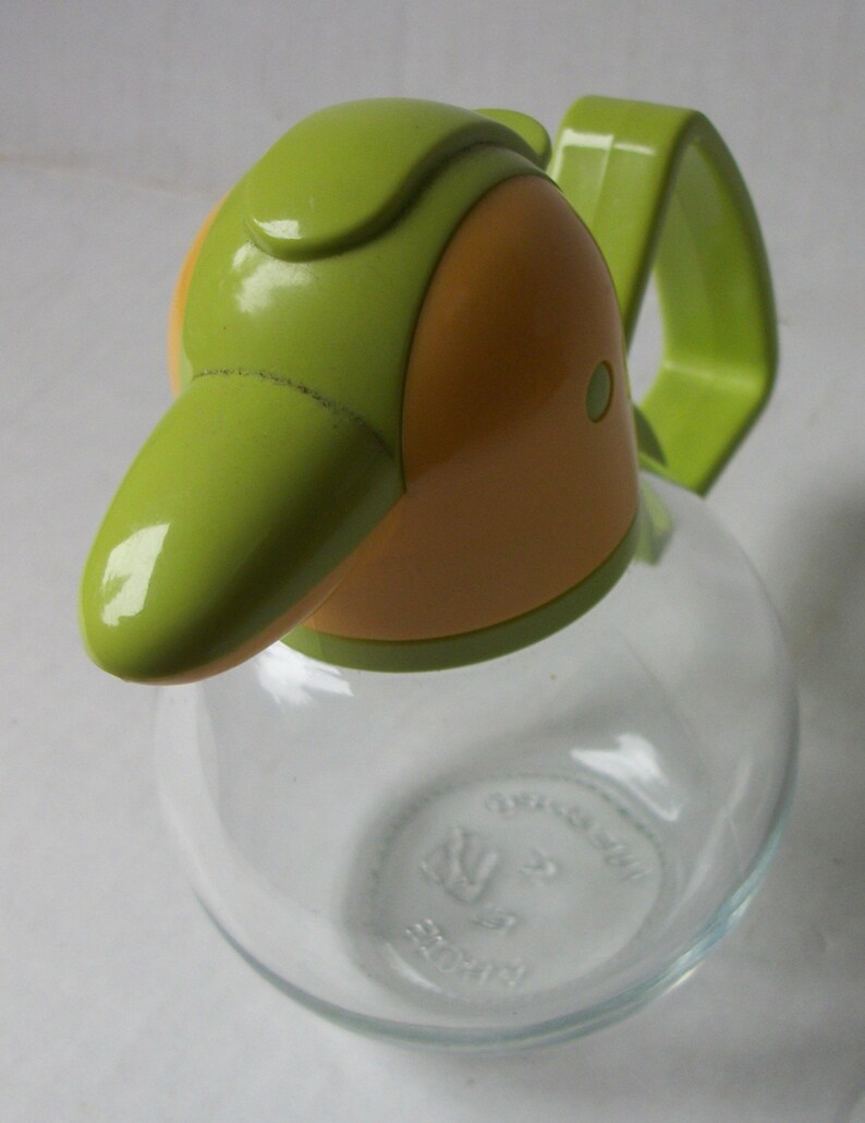 Vintage Stoha Bird Creamer Or Syrup Pitcher Yellow Green Good Condition Made In Germany