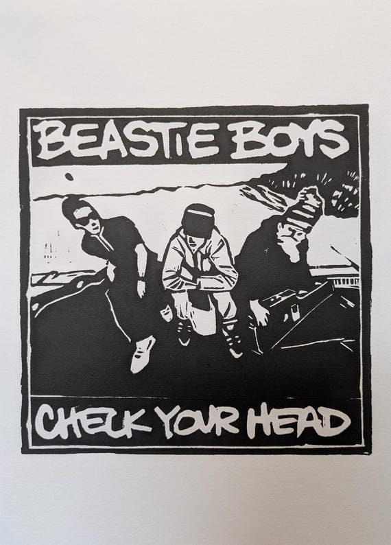Beastie Boys Check Your Head Cover Linocut Print - Etsy