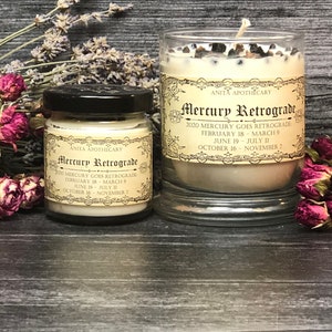 2024 Mercury Retrograde Soy Candle Anita Apothecary, Mercury Retrograde, Retrograde Candle, Grounding Candle, Clove Candle image 5