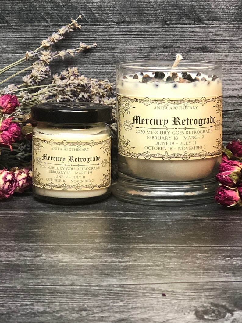 2024 Mercury Retrograde Soy Candle Anita Apothecary, Mercury Retrograde, Retrograde Candle, Grounding Candle, Clove Candle image 5