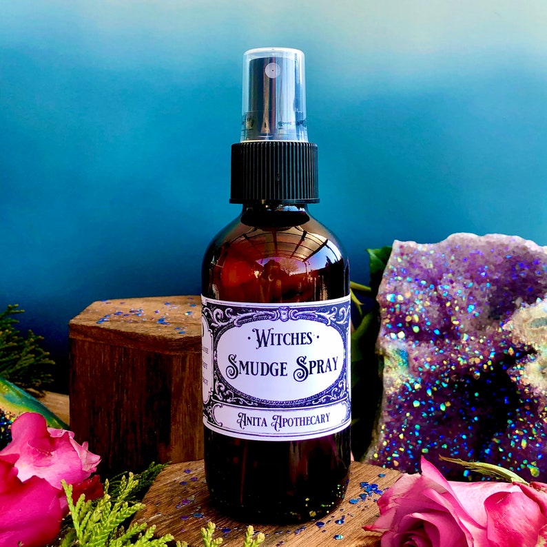 Witches Smudge Spray Anita Apothecary, Smudge Spray, Sage Spray, Sacred Space, Altar Spray, Protection for witches image 5