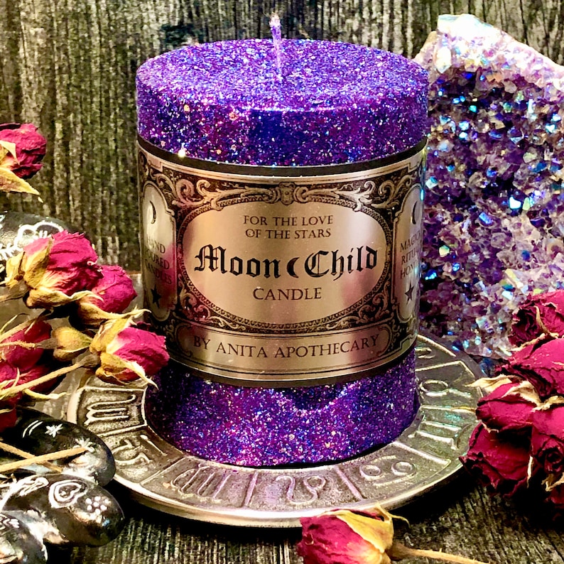 Moon Child Candle Astrology Candle Zodiac Candle Etsy