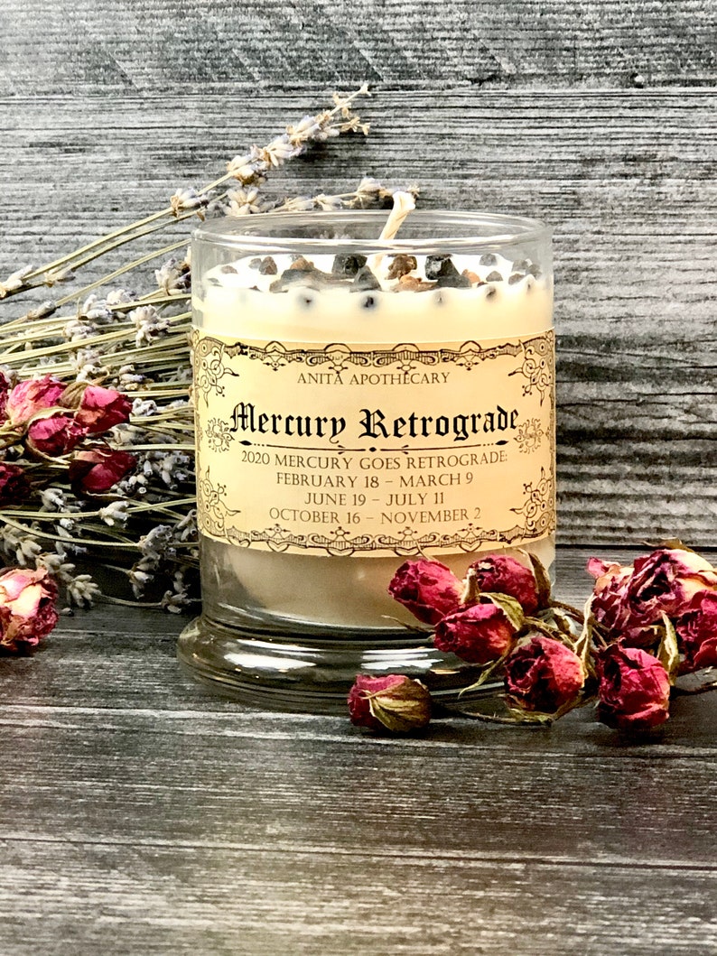 2024 Mercury Retrograde Soy Candle Anita Apothecary, Mercury Retrograde, Retrograde Candle, Grounding Candle, Clove Candle image 7