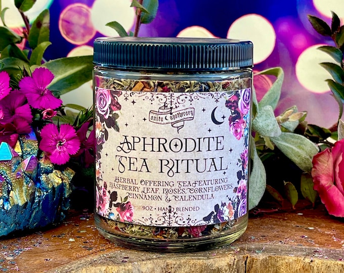 Aphrodites Tea Ritual | Anita Apothecary, Herbal Tea, Witches Tea Brew ...