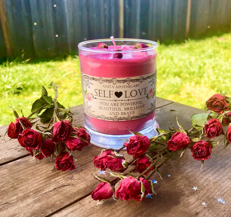 SELF LOVE Candle Inspirational candle Witchcraft spell Etsy