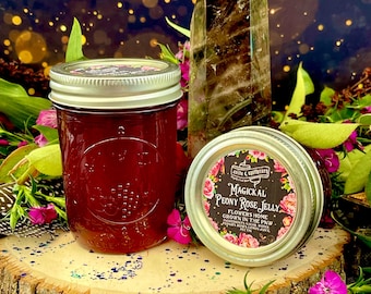 Peony Rose Jelly | Anita Apothecary, Peony Jelly, Peony Rose Jelly Jam Preserves, Cottagecore Decor, Peony Sugar, Peony Rose Food, Peonies