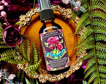 Rose Water Facial Mist | Anita Apothecary, Botanical Rose Hydrosol Spray, Floral Toner, Witch Apothecary Skincare, Natural Beauty Mist