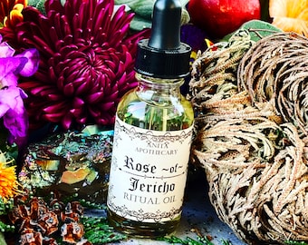 Rose of Jericho~The Resurrection Plant~ Magick, Witchcraft Oil, altar Oil, Empath oil, Empath, witches protection, Witchcraft spell candle