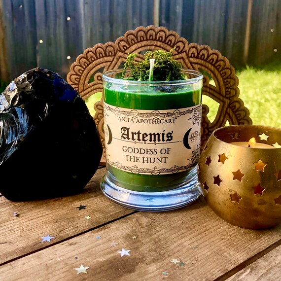 Artemis Goddess of the Hunt Spell candle Huntress Lunar Etsy