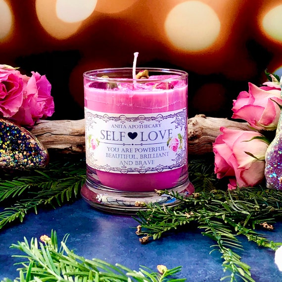 SELF LOVE Candle Inspirational Candle Witchcraft Spell Etsy