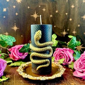 Medusa ~ The Protectress by Anita Apothecary, Gorgon Candle, Serpent candle, Greek Mythology candle, Goddess Athena, witches candle