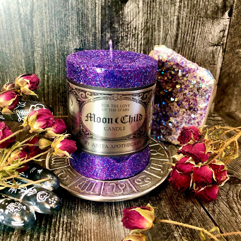 Moon Child Candle Astrology Candle Zodiac Candle Etsy