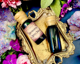 Abundantia Spell Ink ~ Anita Apothecary, Manifesting Oil, Abundance Magick, Abundance oil, spell ink, grimoire ink, pen ink, writing ink