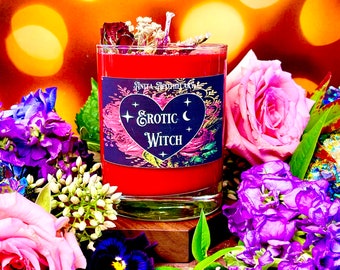 Erotic Witch Candle ~ Anita Apothecary, Erotic Witchery, Love Witch, Love Sex Magick, Sex Witchcraft, Erotic Magick, Witches Beauty Candle