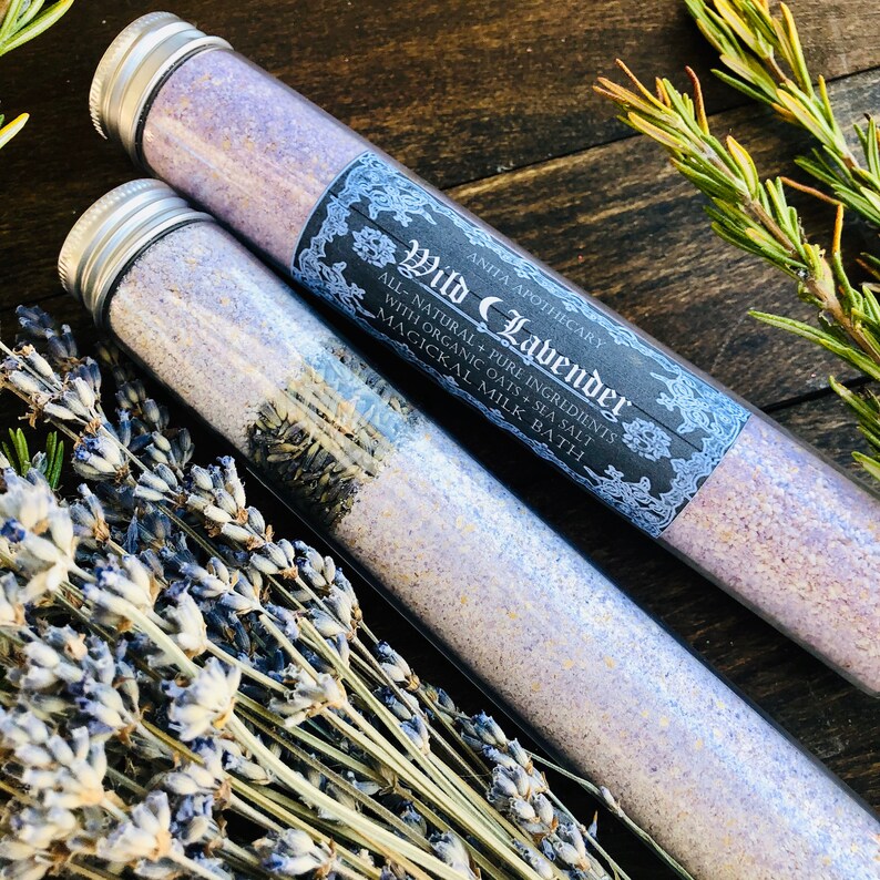 Wild Lavender Witches Bath Brew Milk Bath Floral Magick Etsy