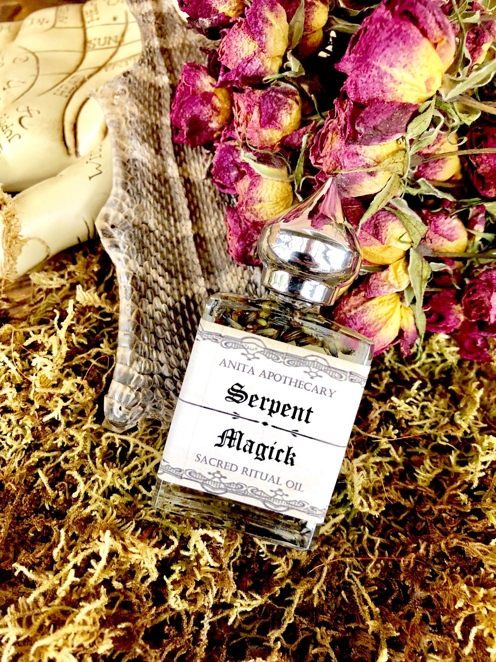 Serpent Magick Snake oil Snake witchcraft oil Snake Skin Etsy