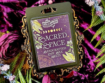Sacred Space Magick Melts | Anita Apothecary, Witchy Wax Melts, Soy Wax Melts, Snap Bar Wax, Folk Witch Wax Melts, Sage Frankincense Wax