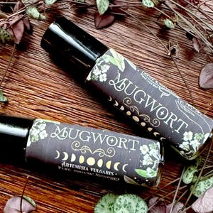 Mugwort Oil ~ Anita Apothecary, Pure Mugwort Oil, Mugwort, Mugwort Oil Roll on, MUGWORT oil, Mugwort, Mugwort herb, dried mugwort, image 2