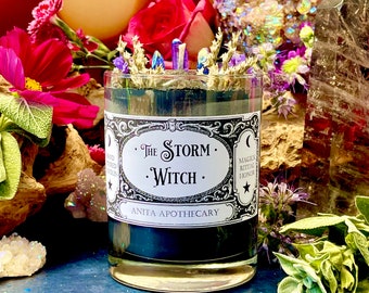 The Storm Witch Candle ~ Anita Apothecary Ritual Candle, ritual candle, spell candle, Witches Spell Candle, Spell candle, Sabbat candle