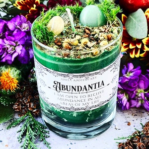 Abundantia Ritual Candle Anita Apothecary, Manifesting Candle, Abundance, Witches oil, witchcraft oil, witches spell oil, Prosperity candle image 4