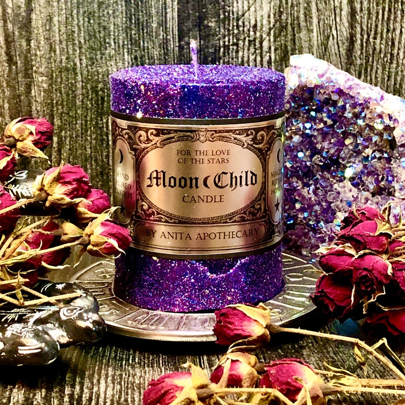 Moon Child Candle Astrology Candle Zodiac Candle Etsy