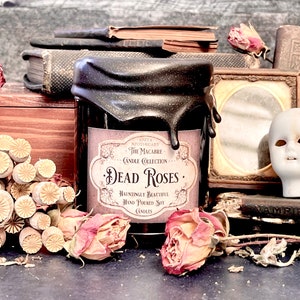 Dead Roses ~ Anita Apothecary Candles, Rose Candle, Dried Roses, Victorian Aesthetic, Victorian Jewelry, Halloween Candles, Witch Candles